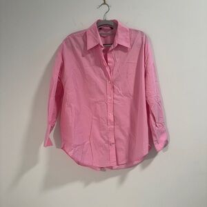 Zara Pink Poplin Button Down